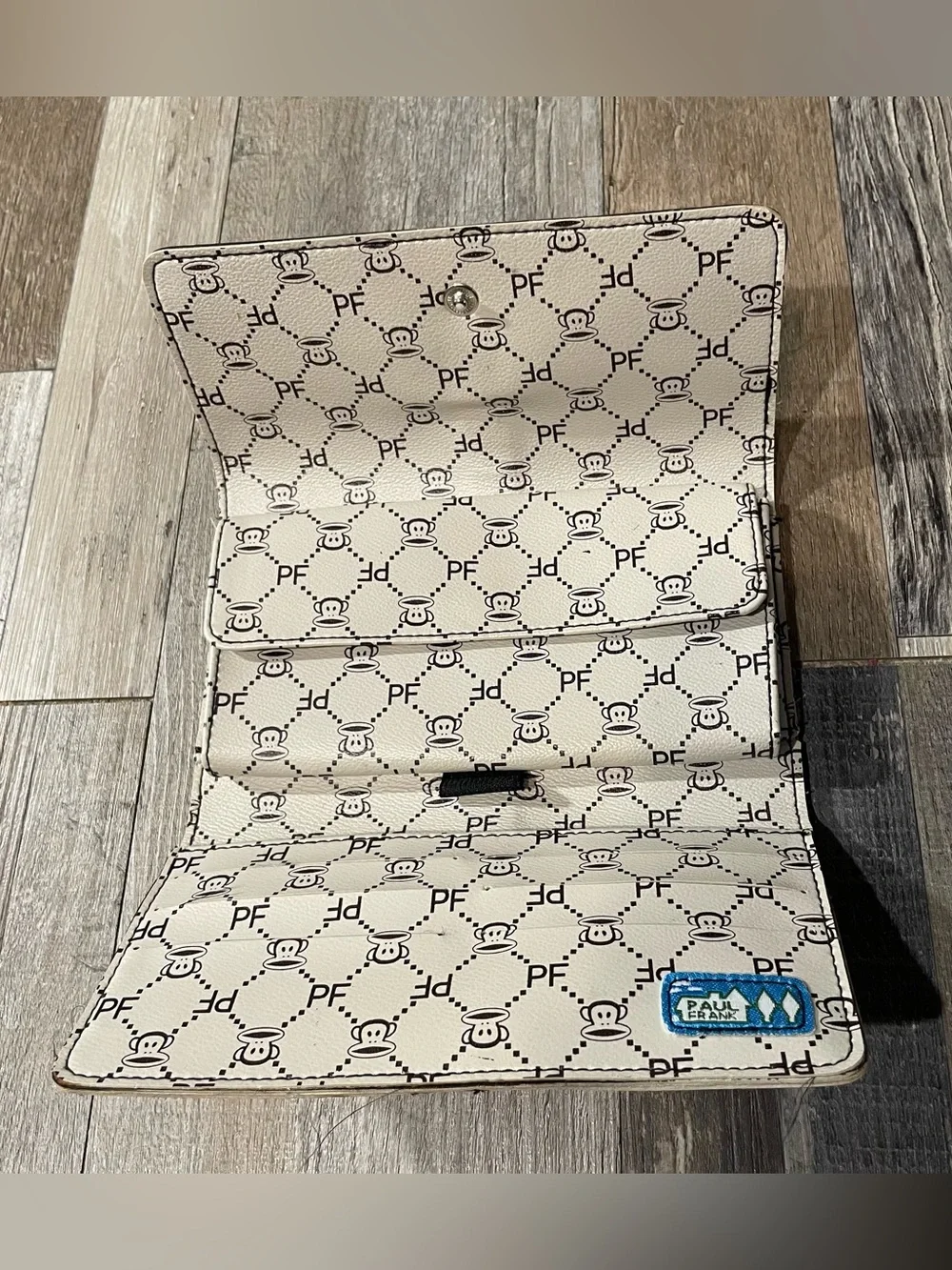 Paul Frank PF Monogram Gucci Style Foldable Wallet Rare